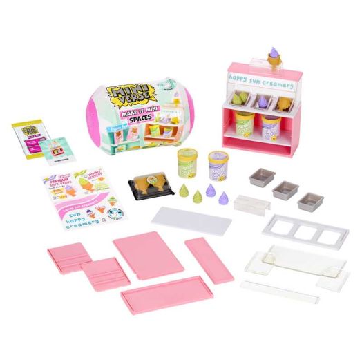 MGA's Miniverse Make It Mini Spaces Furniture, Mini Collectibles, Replica Food, DIY Crafts, Collectors, Display, Gifts, 8+