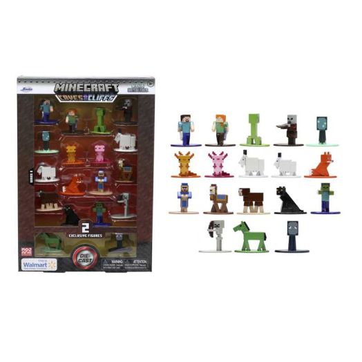 Minecraft Caves and Cliffs Series 8 Die-Cast Figures 18-pack Multi-Color