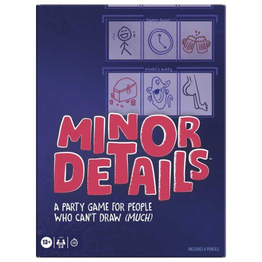 Minor Details Board Game, Party Game for People Who Can't Draw (Much), Drawing Games, Ages 13 and up