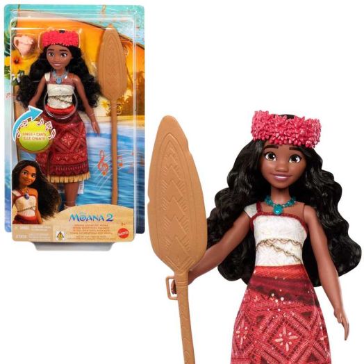 Disney Moana 2 Singing Adventure Moana Doll & Accessories, Sings "We're Back" in English