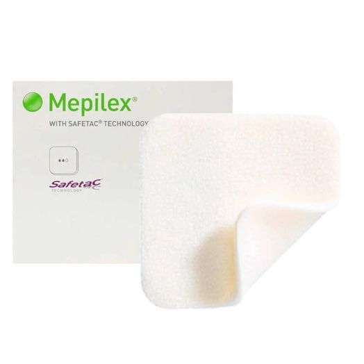 Molnlycke Mepilex Self-Adherent Absorbent Foam Dressing, 6 x 6 Inch