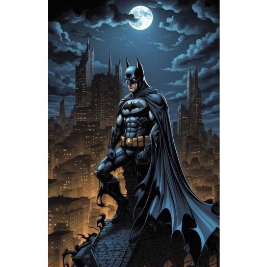 Diamond Painting Kits for Adults,Diamond Painting Kits, 5D Batman Diamond Art Kits for Adults Beginner Gem Art Full Drill Diamond Dots Art for Adults Home Wall Decor Gifts 12x16inch