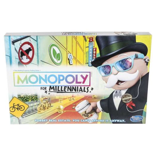 Monopoly Millennial Edition Board Game, Multicolor