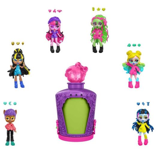 Monster High Potions Mini Dolls, Surprise Character Figures with Water Reveal (Characters May Vary)