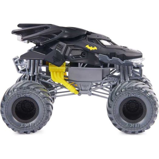 Monster Jam, Official Batman Monster Truck - Retro Batmobile Desert Edition 1:24 Scale Die-Cast Vehicle and BKT Tread Tires, Gift for Fans & Kids Toys Ages 3+