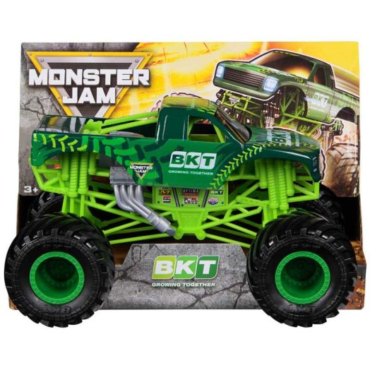 Monster Jam, Official BKT Monster Truck, Collector Die-Cast Vehicle, 1:24 Scale, Kids Toys for Boys and Girls Ages 3 and up