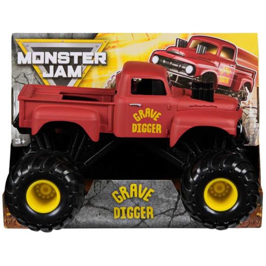 Monster Jam, Official Grave Digger Monster Truck, Collector Die-Cast Vehicle, 1:24 Scale, Kids Toys for Boys and Girls Ages 3 and up