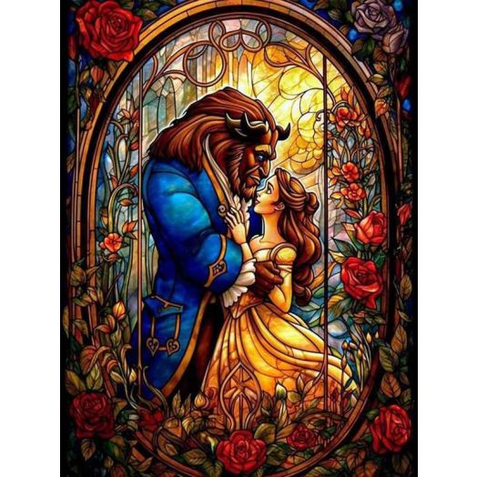 Princess Diamond Painting Kits for Adults,5D DIY Diamond Art Kits Full Drill Diamond Dots -Paint with Diamonds Gem Art for Gift and Home Decor 12x16Inch