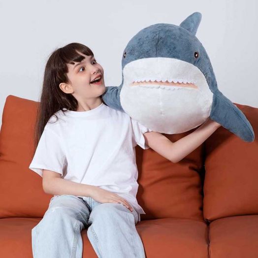 MorisMos Giant Shark Stuffed Animal 32" Soft Shark Plush Pillow