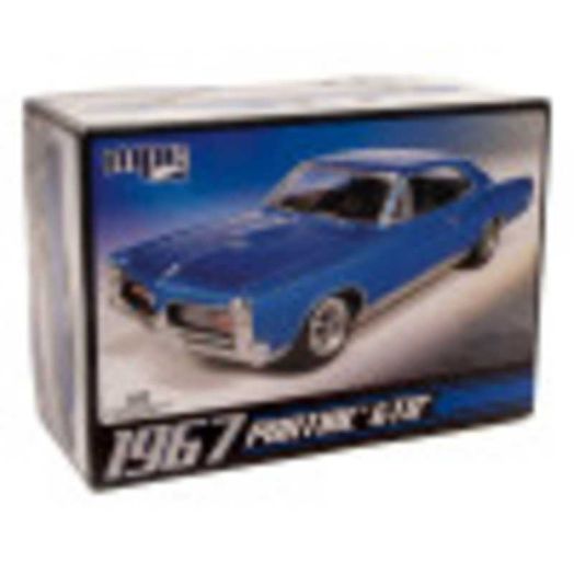 MPC: 1:25 Scale Model Kit - 1967 Pontiac GTO - Blue, 85+ Parts - Skill Level 2, Vehicle Building Kit, Replica Classic Car, Age 14+
