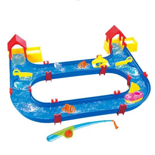 Mundo Toys Toddler Waterpark Fishing Game Play Set with Fishing Rods and Sea Animals