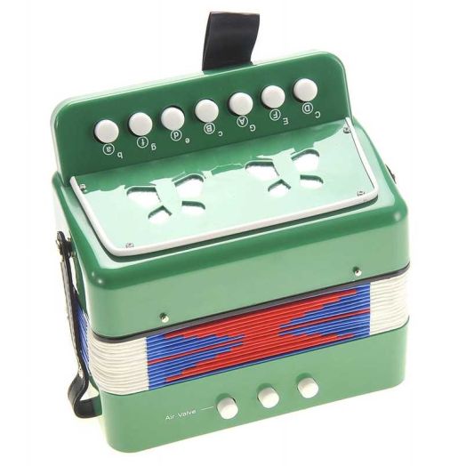 Music Magic PlayWorld Children's Musical Instrument Accordion - Green