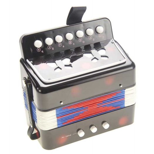 Music Magic PlayWorld Children's Musical Instrument Accordion - Black