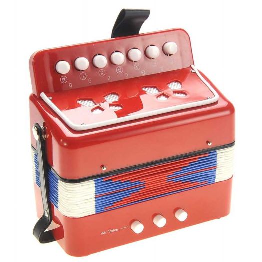 Music Magic PlayWorld Children's Musical Instrument Accordion - Red