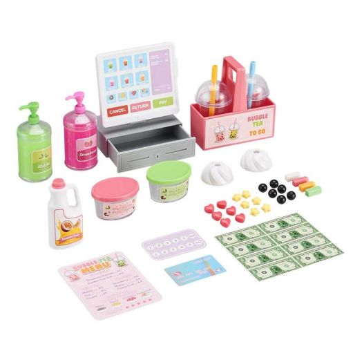 My Life As 39-Piece Plastic Bubble Tea Play Set for 18" Dolls, Multi-Colored