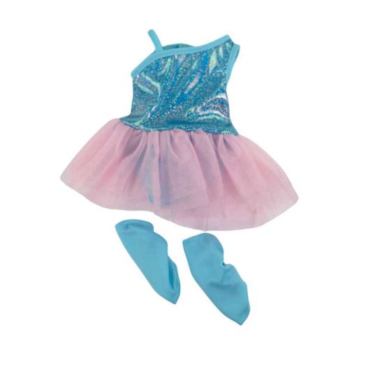 My Life As Ballerina Fashion Set for 18-inch Doll, 3 Pieces Included, Dark Pink with Light Pink Trim