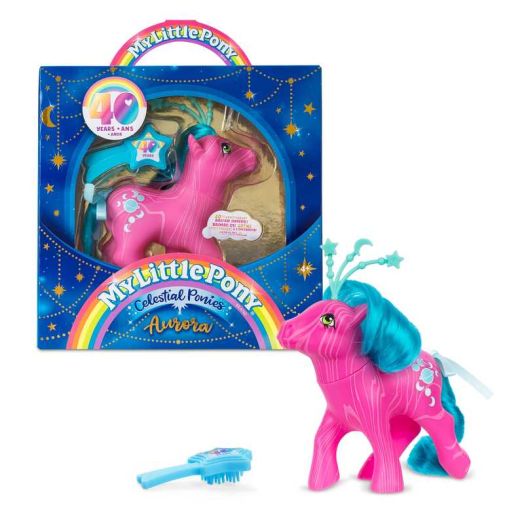 My Little Pony Collectible Kids Aurora Celestial Ponies Dolls, 3.52 oz