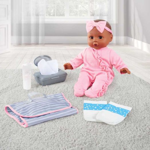 My Sweet Love Change Me Baby Doll Play Set, Rose Pink Outfit, 14-inch Doll, 8 Pieces Included