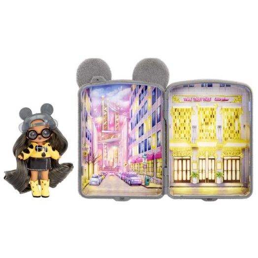 Na Na Na Surprise Mini Backpack Series 2 Marisa Mouse Fashion Doll, Fuzzy Gray Mouse Backpack, Kids Gift, Ages 4 5 6 7 8+
