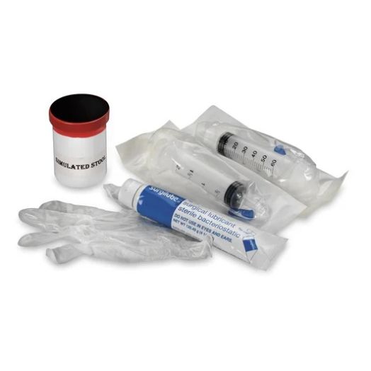 Nasco Life/form Adult Ostomy Kit, 2 Syringes Simulated Stool Lubricant Gloves
