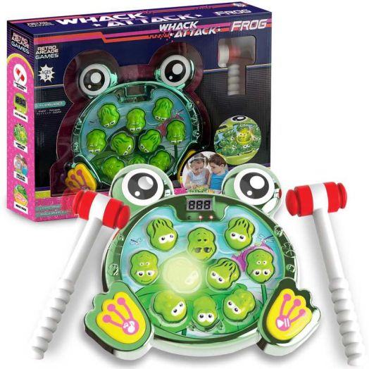 Nature Bound Whack Attack Frog Game, Interactive Educational Board Game for Kids, 2 Players, Ages 3+