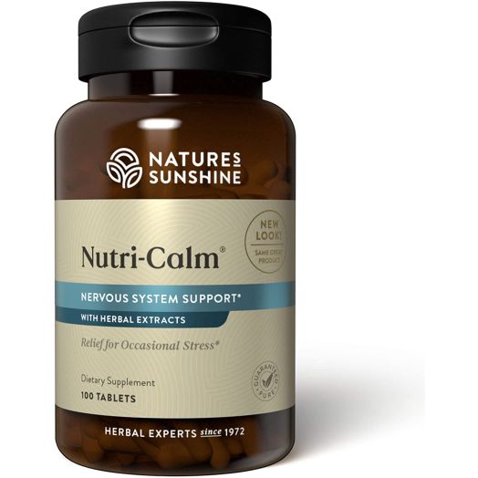 Nature's Sunshine Nutri-Calm, 100 Tablets | Natural Anxiety Supplement to Promote Peace of Mind and Cope with Occasional Stress