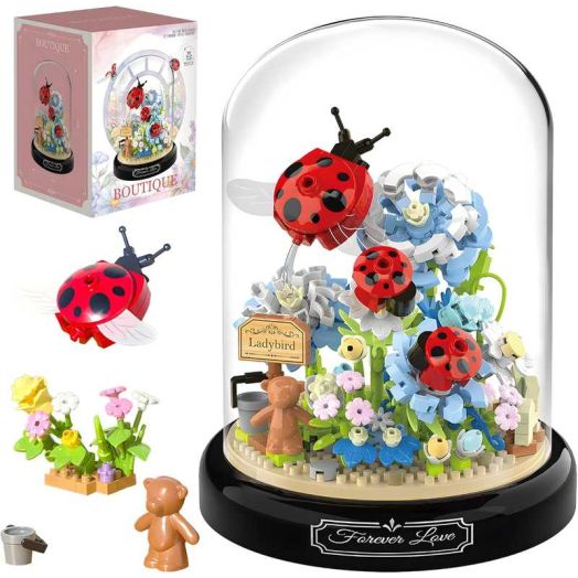 NAYIHOOP Lotus Flowers Bouquet Building Sets Animals for Adults Girls Not Compatible with Lego