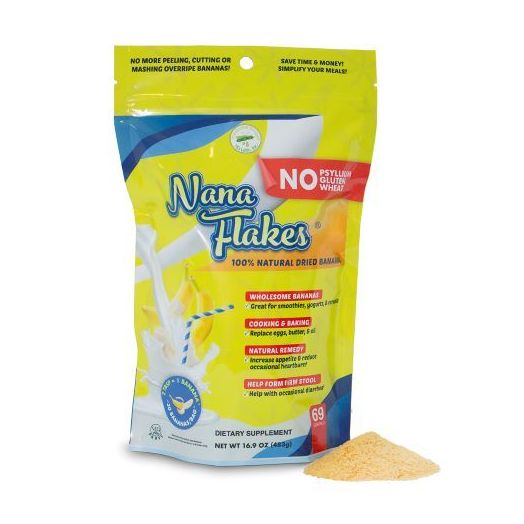 ND Labs Inc Nana Flakes 100% Dried Banana Flakes, 16.9 Oz Bag 69 Servings