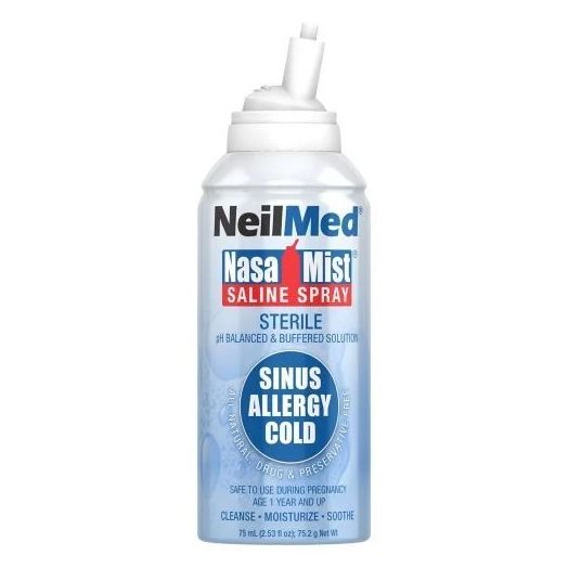 NeilMed NasaMist Isotonic Saline Spray, 75 mL