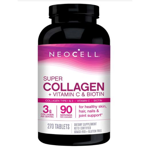 Neocell Super Collagen Type 1 and 3, 3000mg plus Vitamin C & Biotin, 270 Count