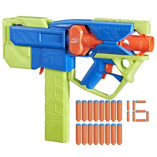 Nerf N Series Sprinter Motorized Blaster, 16 Nerf N1 Darts Compatible Only with Nerf N Series