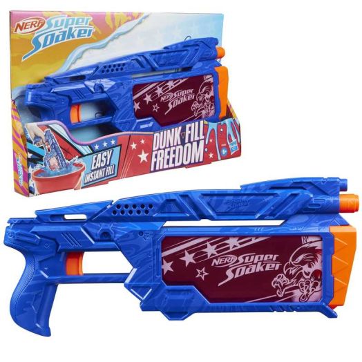 Nerf Super Soaker Dunk-Fill Freedom Water Blaster, Instant Fill Tank, Water Toys, 6+