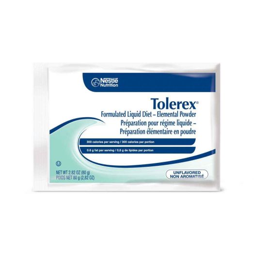 Nestle Healthcare Nutrition Tolerex Maintenance Elemental Diet, Unflavored 2.82 oz Packet
