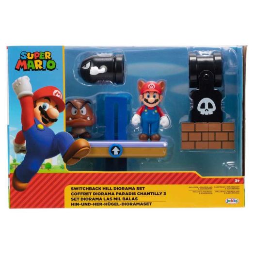 Nintendo Super Mario Switchback Hill Diorama Playset for 2.5 Inch Action Figures