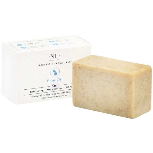 Noble Formula 2% Pyrithione Zinc (ZnP) Original Emu Bar Soap, 3.25 oz