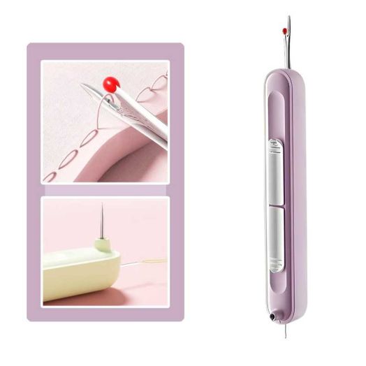 "Quick Sewing Machine Loop Stringer (1 Piece - Purple), Upgraded 2-in-1 Automatic Threader, Quilting Supplies Sewing Kit"