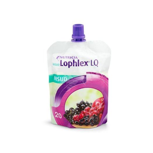Nutricia MSUD Lophlex LQ Ready-to-Drink Formula, Mixed Berry 4.2 oz Pouch