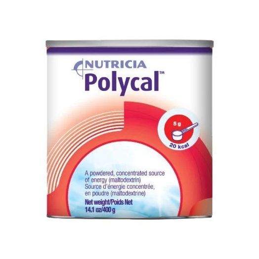 Nutricia PolyCal Powder Oral Supplement, Unflavored 400 Gram Canister