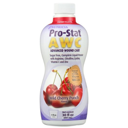 Nutricia Pro-Stat Sugar Free AWC Liquid Protein, Wild Cherry Punch 30 oz