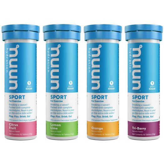 Nuun Sport: Electrolyte Drink Tablets, Citrus Berry Mixed Box, 4 Tubes (40 Servings)