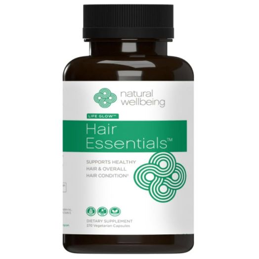 Hair Essentials Natural Herbs and Vitamins Hair Growth Supplement for Women and Men, 270 Count