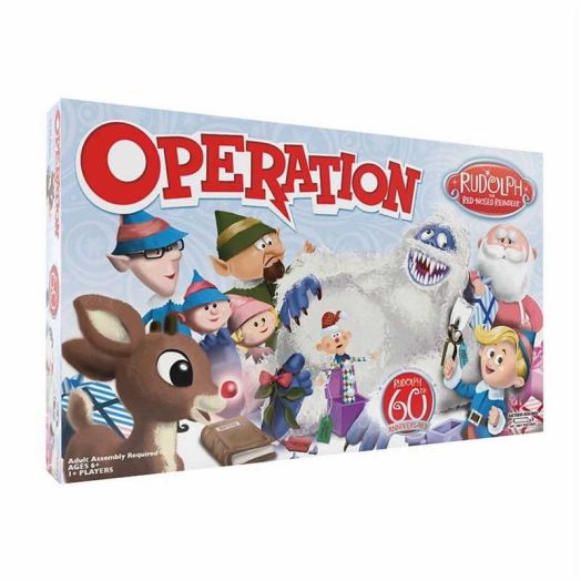Operation Child Rudolph The Red Nosed Reindeer Bumble Surgery Board Game 12 Funatomy Parts, 1.3lb