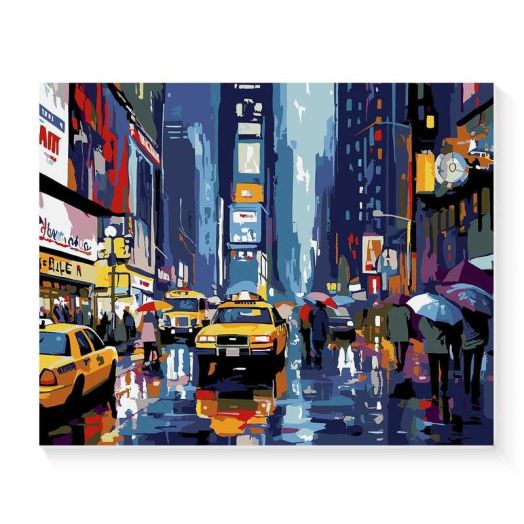 Oziral Paint by Numbers Kit for Adults, DIY Craft Art Kits by Number, Acrylic Paint Set for Beginners with Wooden Easel, Paint Brushes Home Wall Decor Gifts 12"*9"