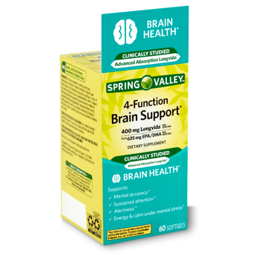 Spring Valley Cognitive Health Omega Turmeric Softgels, 60 Ct