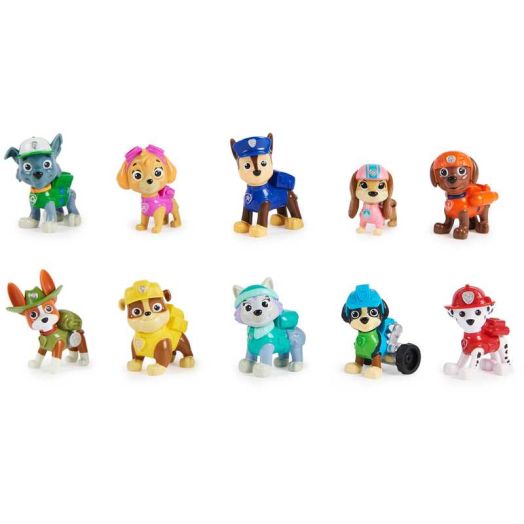 PAW Patrol, All Paws on Deck, 10 Collectible Toy Figures Gift Pack for Kids Ages 3+