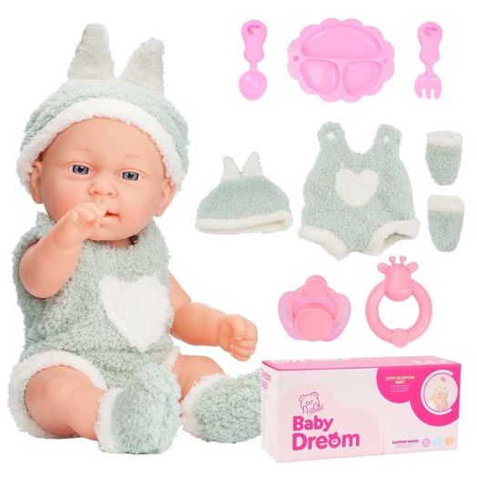 PayUSD Baby Dolls for Toddler 12'' Reborn Lifelike Soft Dolls Pretend Play Preschool Toys Machine Washable Easy to Hold Adorable Birthday Gifts for Girls Boys 1 2 3 4 5 6+ Gift for Christmas