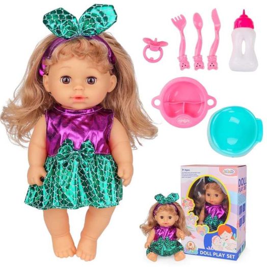 PayUSD Baby Dolls for Toddlers Soft Body Baby Doll Set Interactive with Different Sounds and Accessories Pretend Play Preschool Toys Christmas Birthday Gift for Girls Boys