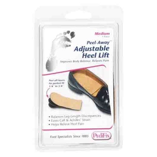 Pedifix Peel-Away Adjustable Foam Heel Lift, Small
