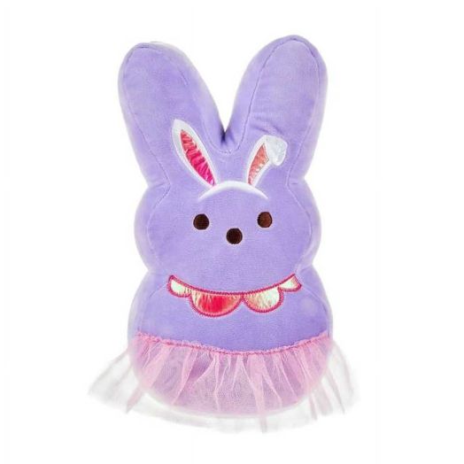 Peeps Bunny Plush Stuffed Animal Toy Easter Decoration (13 Inch, Purple Dress Up (Tutu))
