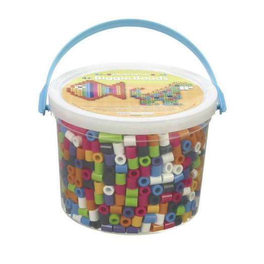 Perler Biggie Beads Bucket Assorted colors, 1200 ct